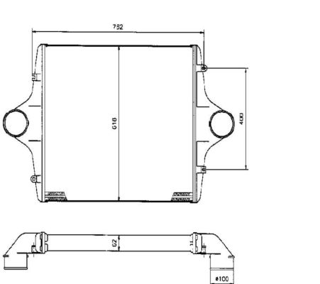 Радіатори NF 309015 для MAN F 90 24.362 FNLS,24.362 FVLS